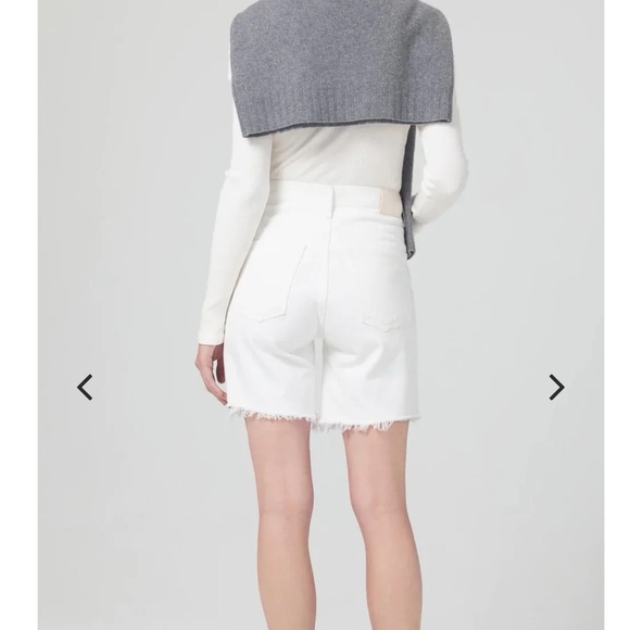 CITIZENS OF HUMANITY - CAMILLA FRAYED HEM SHORT STARLIGHT - Picture 4 of 10